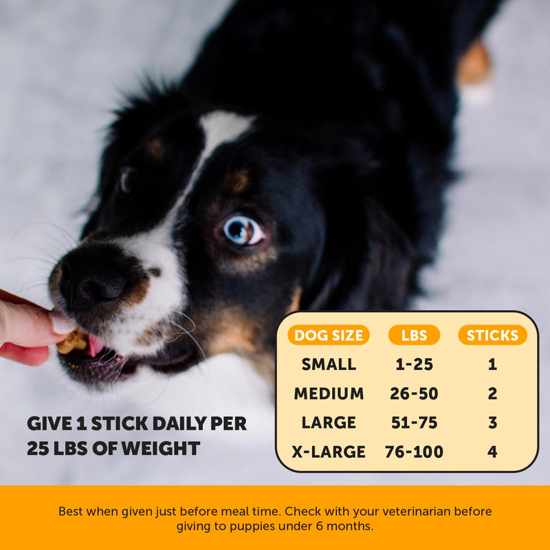 Dog Allergy Relief Dental Sticks - Seasonal Allergies + Itchy Skin Support Chews - Plaque and Tartar Remover for Dogs Teeth Cleaning Treats with Colostrum + Omega 3 - Pumpkin Peanut Butter (30 Ct)