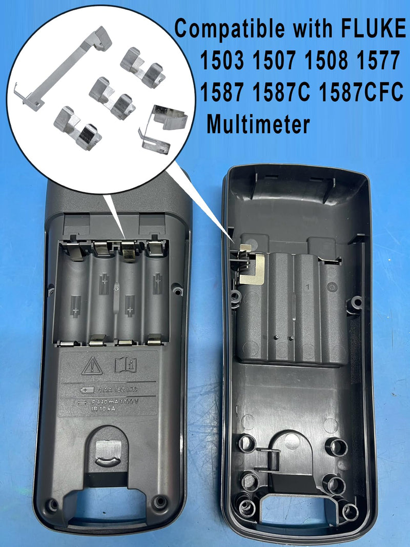Battery Compartment Contact Piece for FLUKE Multimeter | Compatible with 1503 1507 1508 1577 1587 1587CFC, Battery Spring Plate, Replacement Accessories Parts