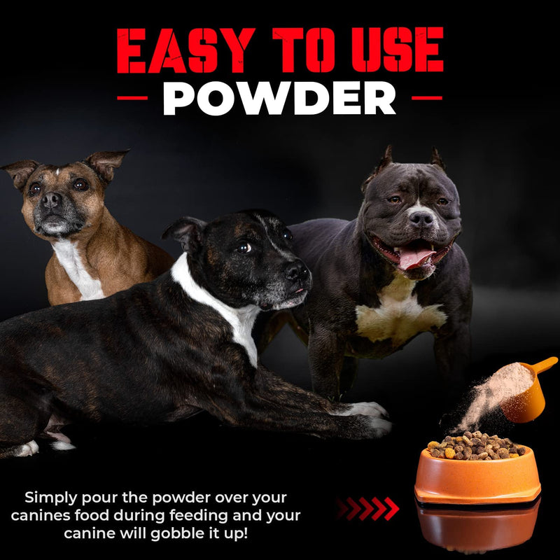 Convenient Real Meat Protein Powder for Dogs | 283mg Pure Protein Powder for All Dog Breeds | Nourishing Daily Protein Dogs. Fast Results. No Raw Meat Needed. 30 Day Supply (60 Servings) Dog Protein