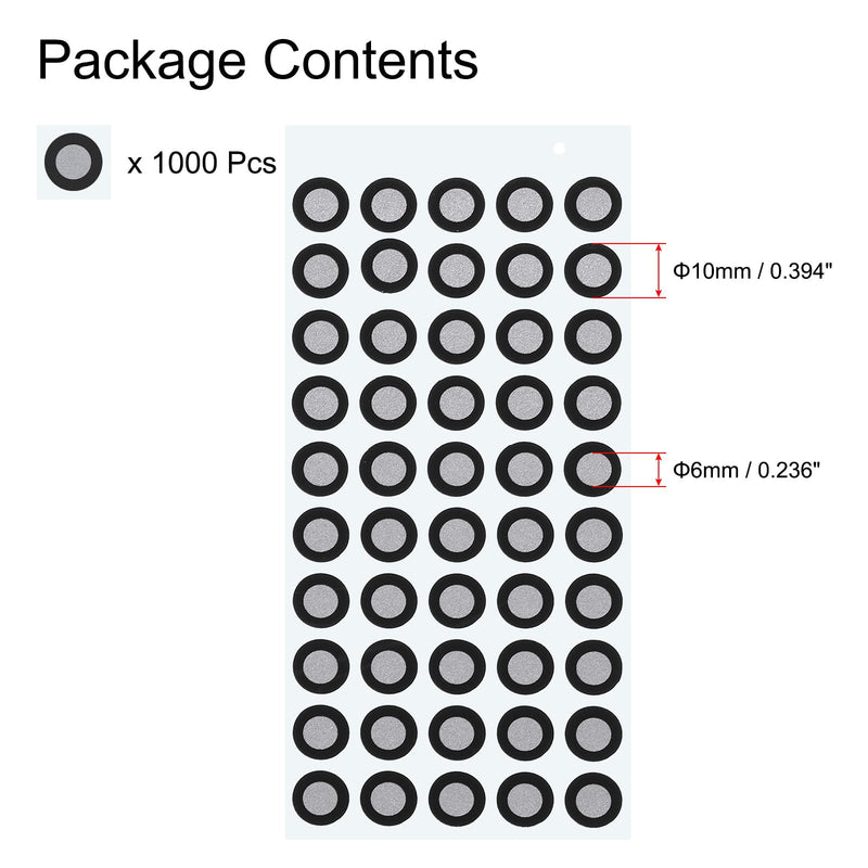 uxcell 1000Pcs 3D Scanner Markers 6mm for 3D Scanner, 3D Tracking Dots Reference Point Markers, 3D Target, Diffuse Reflection Markers for 3D Scanner and Optical Tracking