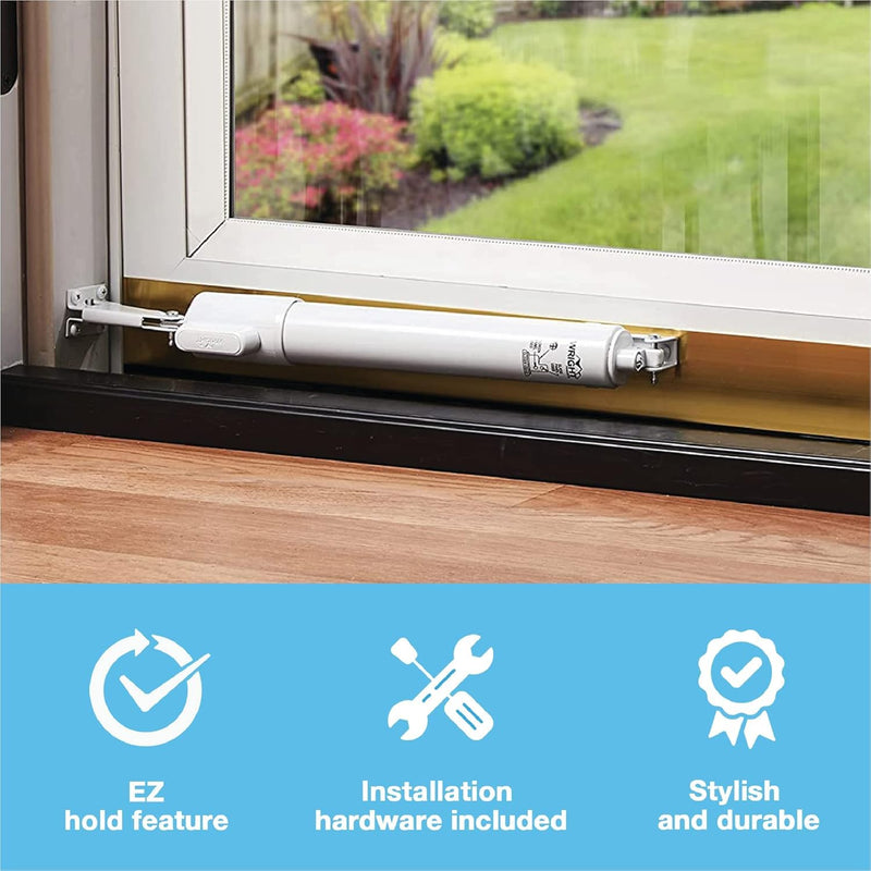 Wright Products V2012WH Heavy Duty Screen and Storm Door Tap-N-Go Pneumatic Closer, White Pack