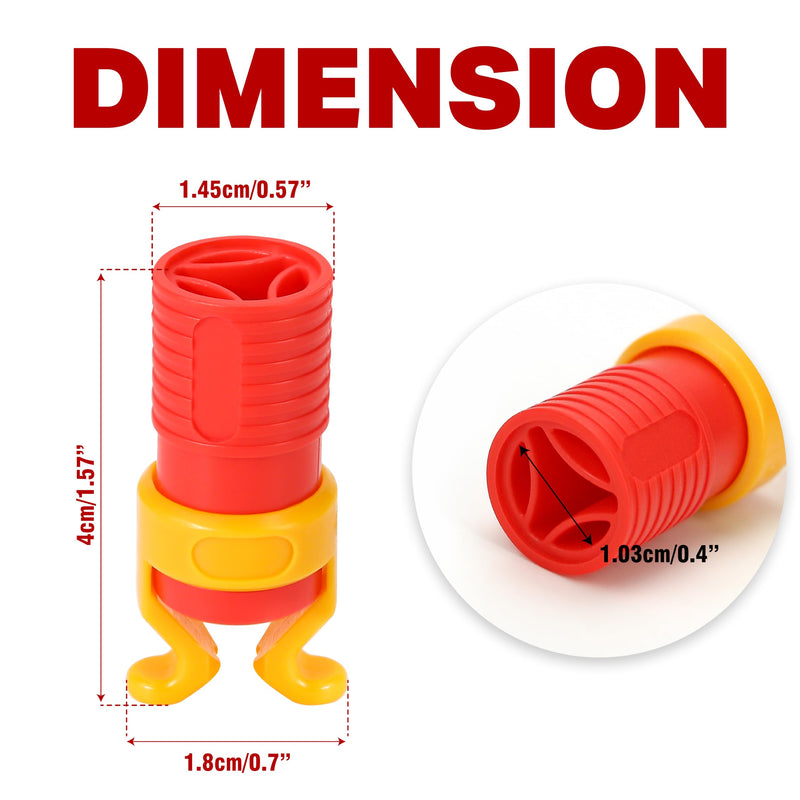 4 Pcs ABS Screw Gripper Holder Clamp Fixing Set for Drill, Fits Screwdrivers Bit Diameter of 6-8mm Holding Tool for Woodworking (Red) - NewNest Australia