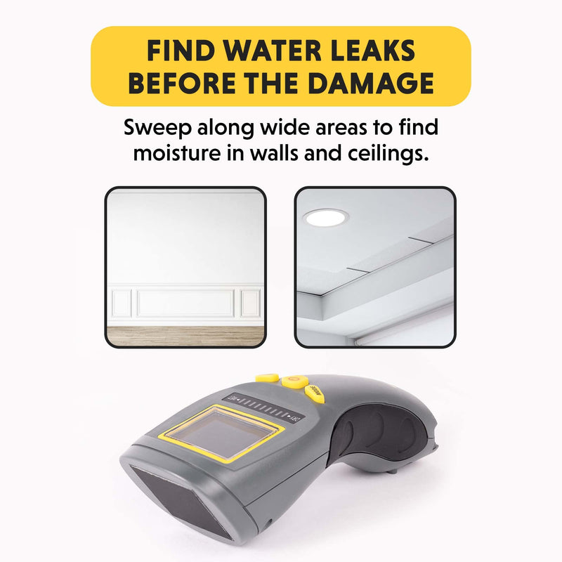 General Tools LCD Moisture Meter #MM8 - Leak and Humidity Detector - Pinless and Non-Invasive