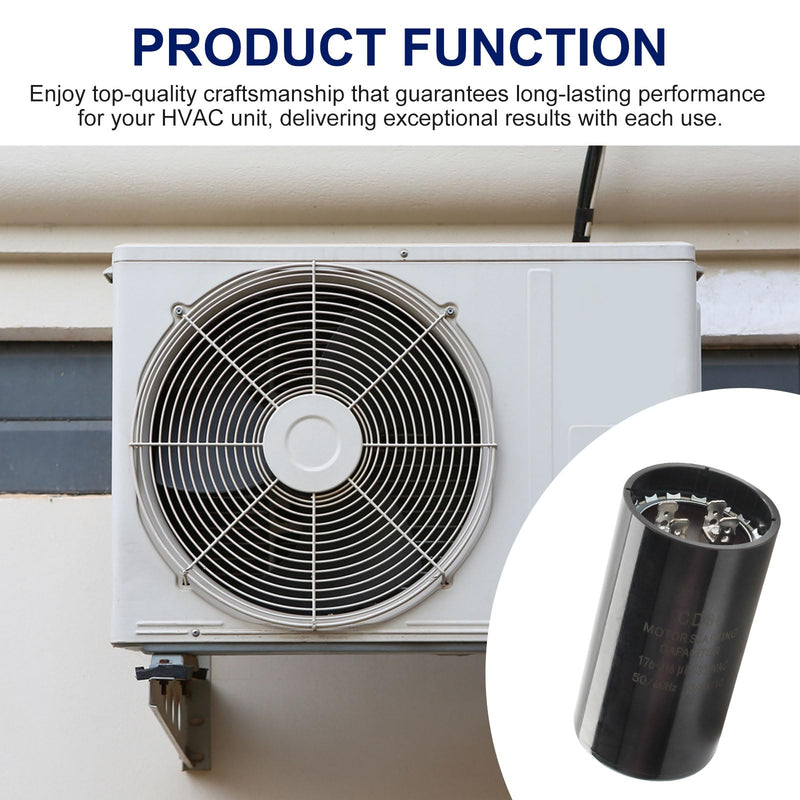 CPT00320 176-216 MFD 330 Volt Capacitor Replaces Trane Capacitor. Specific fit for American Standard Units, Heat Pump and HVAC Units