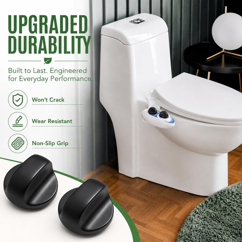4 Pack Replacement Knob for Luxe Bidet Neo 120 & 185 Control Dial Knob, Bidet Toilet Seat Attachment Compatible with Luxe Bidet Neo Series