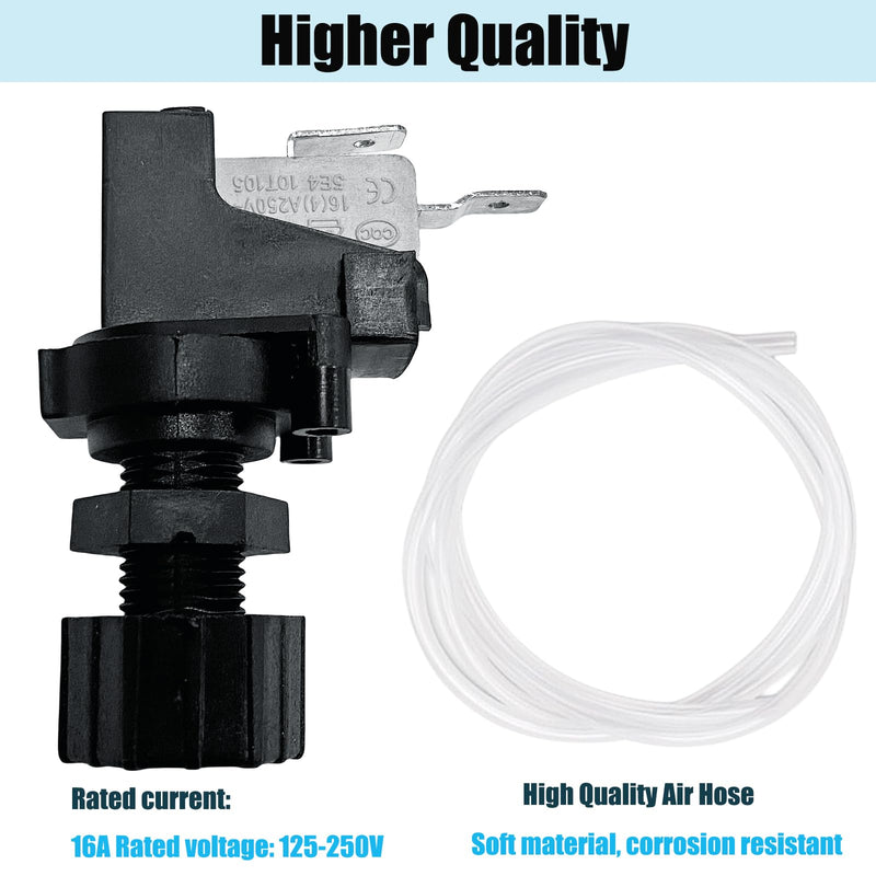 Hot Tub Air Switch 16A On Off Push Air Button Switch Jet Tool for Jetted Whirlpool Jet Bath Tub Spa Air Switch Air Activated Switch Button for Sink Top Garbage Disposal Part - 1 Set