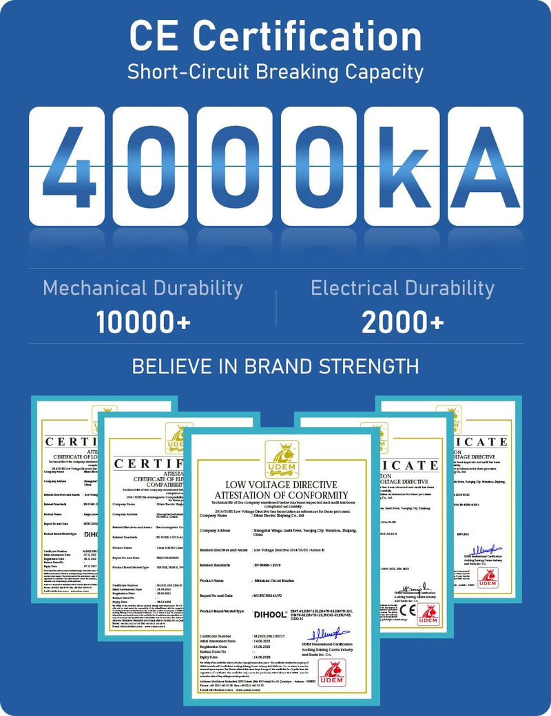 DIHOOL Solar Panel Disconnect Switch 30 Amp Breaker Box, DC Circuit Breaker, AC Disconnect Box Outdoor 400v 30 Amp