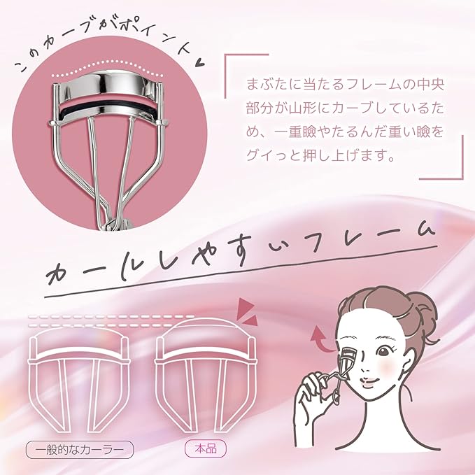 Single Layer Sagging Eyelash Curler for Eyelids, Root, Eyelashes, Raised Chevron Shape, Silicone Rubber, Non-Breaking, Replacement Rubber 3 Pieces - NewNest Australia