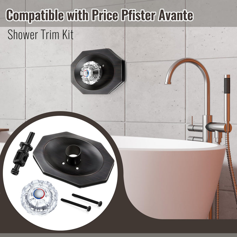 Trim Kit Compatible with Price/Pfister Avante, 1 Set, Oil Rubbed Bronze