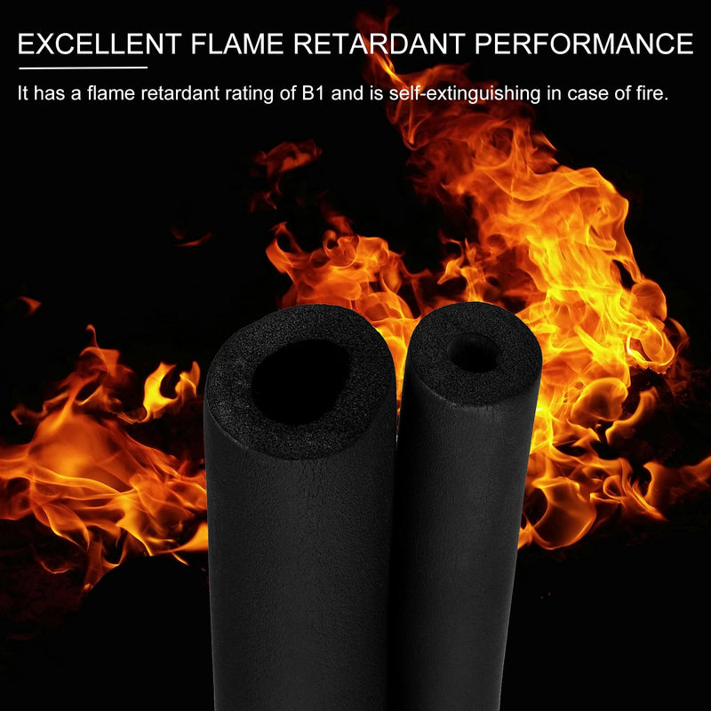 PATIKIL 2" (51mm) ID x 6Ft x 0.35" Pipe Insulation Foam Tube, Pipe Cover Wrap Roll Bar Padding Tubing for Handle Grip HVAC Outdoor Air Conditioner Units 2" (51mm) ID x 6Ft x 0.35"