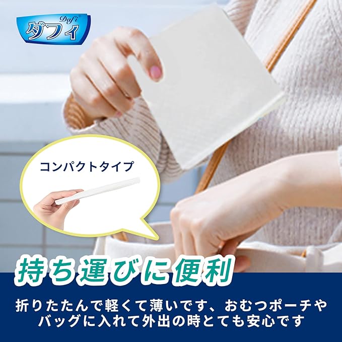 Duffy Absorbent Sheet, 50 Sheets, 29.5 x 35.4 inches (75 x 90 cm), Disposable Waterproof Sheet, For Nursing Care, Antibacterial Polymer, Futon Safe, Diaper Sheet, Bed, Washing, Large, Wide Size - NewNest Australia