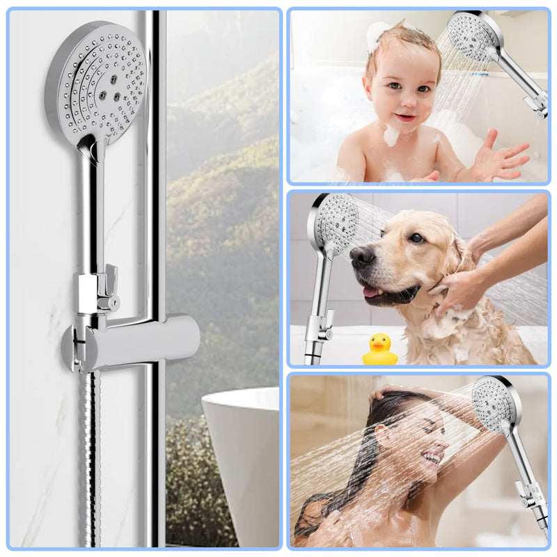 Shower Head Shut Off Valve, 1/2" NPT Water Flow Control Valve, 304 Lead-Free Stainless Steel Mini Ball Valve with Handle Lever, Shower Head Valve for Handheld Shower Head（2 Packs） 2PCS Shower Valve