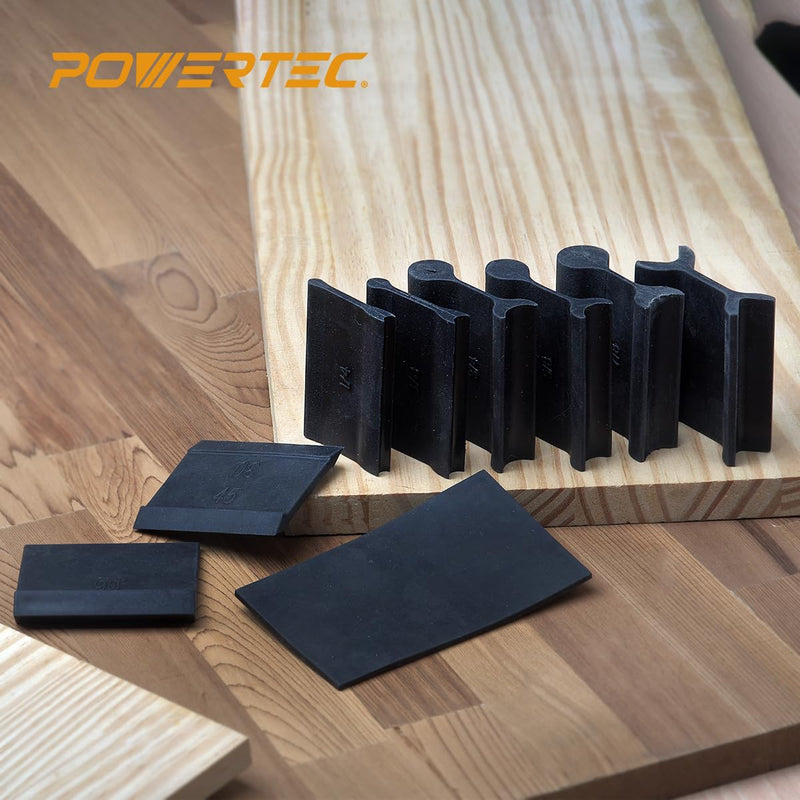 POWERTEC 21 Profile Sander, 10PCs Contour Sanding Grips with Woodworking Angle Sanding Pads for Convex, Concave & Detail Sanding, Sanding Tool for Wood Trim, Auto Body, Art, Crafts - 11PCs (71620) 11PCs Sanding Grip Set