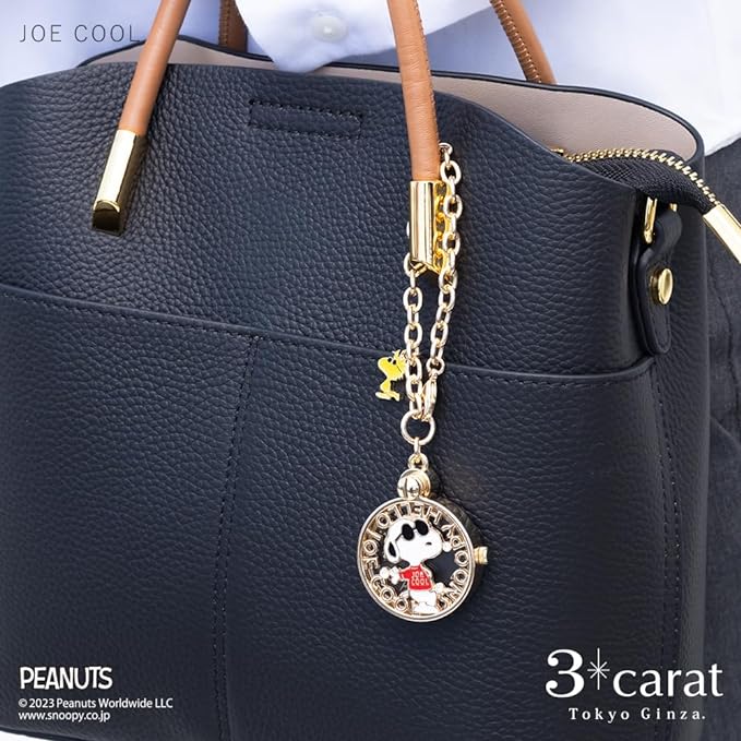 3carat Peanuts Charm Watch, 4 Types, Snoopy Pocket Watch, Analog, Bag Charm, Includes Original Box, JOE COOL - NewNest Australia