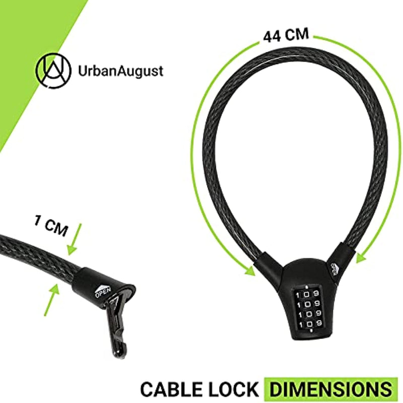 Urban August French Door Refrigerator Lock, Black, Combination Lock, Passcode Unlock Two pack