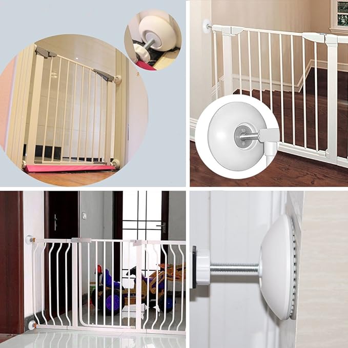 Fairy Baby Wall Savers for Baby Gates, No Damage Walls, Non-Slip Pads, Set of 4, White - NewNest Australia