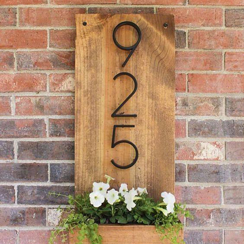 5" Floating Stainless Steel Address House Number, Modern Metal Anti-Rust House Numbers with Nail Kits for Door Garden Mailbox Decor Visibility Signage (1) 5 Inch Number 1