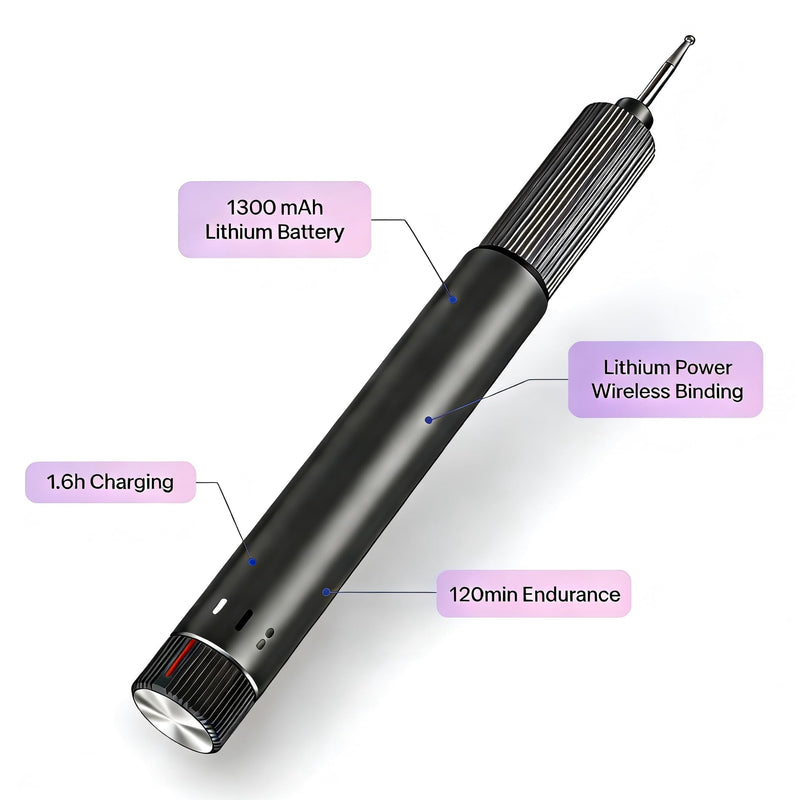 Electric Engraving Pen Set with Multiple Bits, USB Rechargeable Rotary Tool Kit with Storage Case