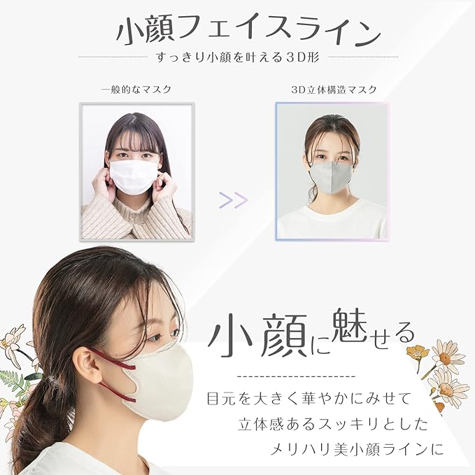 GINZA STYLE Mask, Small, 3D Mask, Non-Woven Fabric, 3D, Made in Japan - NewNest Australia