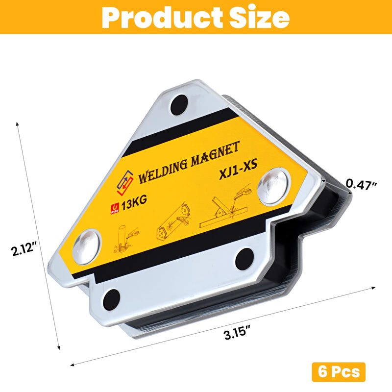 6pcs 25 LB Strong Hold Magnetic Welding Holder Welder Magnet Set Welding Accessories