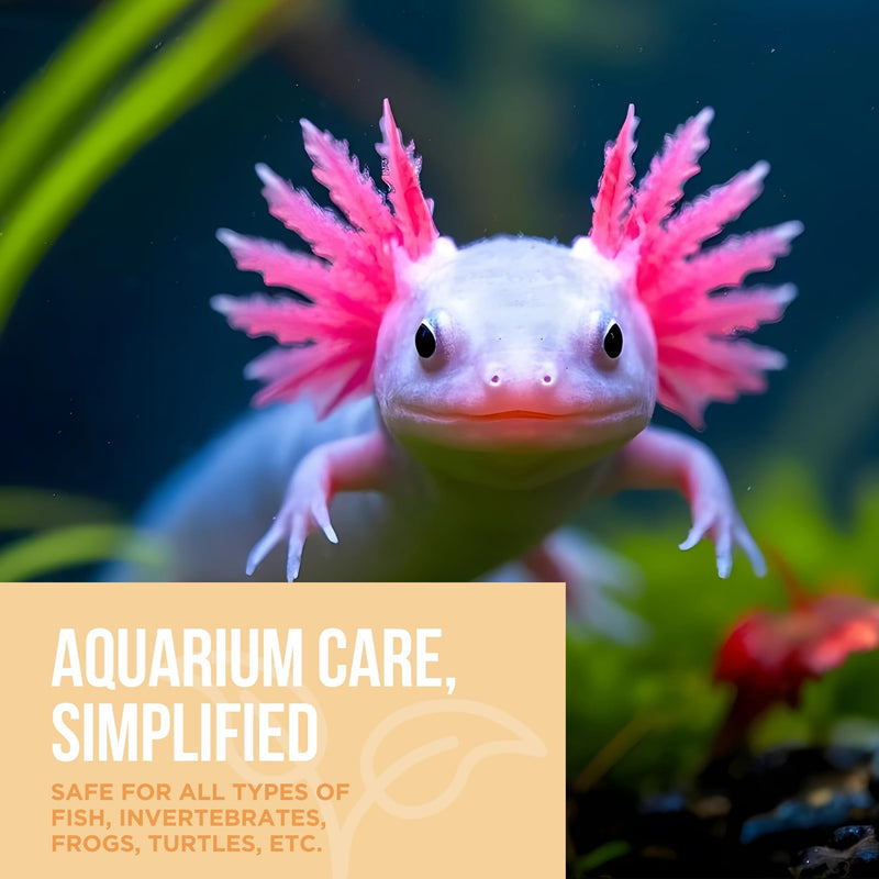 Aquarium Water Conditioner - Naturally Detoxifies and Removes Ammonia, Nitrite, Chlorine, and Chloramine from Saltwater and Freshwater (16 fl oz.) 16 oz