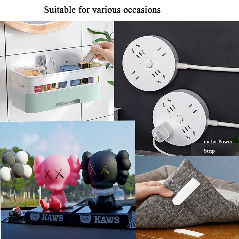 Large Picture Hanging Strips Heavy Duty, 16-Pairs(32 Strips) Sticky Picture Hangers for Walls No Damage Wall Picture Hangers Without Nails Refill Adhesive Poster Strips Large-16 pairs
