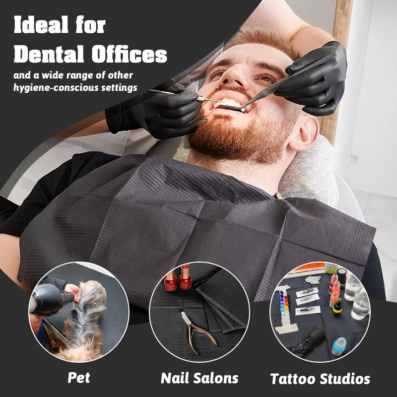 Dental Bibs Waterproof Table Covers 3 Ply Tattoo Bib Multi-functional Tray Covers Clean Pad for Nail Table Cover 50pcs