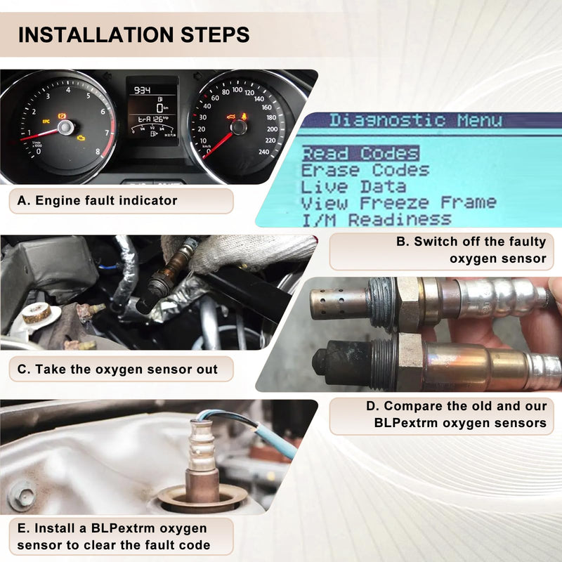 O2 Oxygen Sensor Downstream Replacement for 2003-2008 Toyota Corolla Matrix Pontiac Vibe 1.8L L4 Replaces# 234-4233