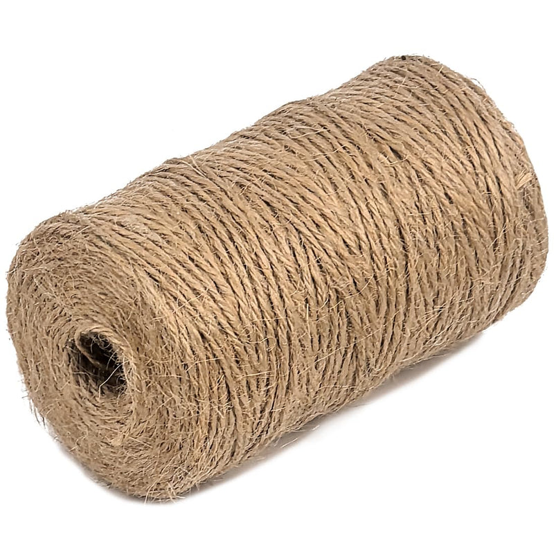 PerkHomy Garden Twine Strong Natural Jute 400 Feet Long Brown Twine for Gardening Tomato Climbing Plant Tie Floristry Crafts Gift Wrapping Packing Decor (Brown 2mm * 400feet) 2mm x 400ft
