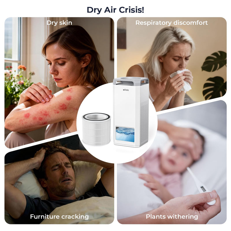 Afloia TEFNUT Replacement Filter Set, Air Purifier and Humidifier Filters