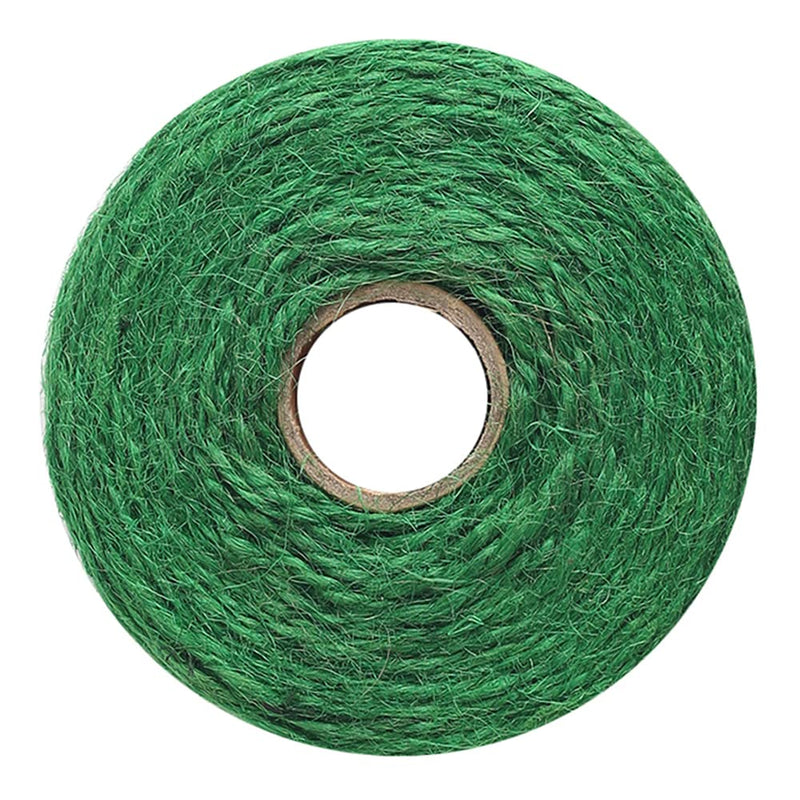 Vivifying Garden Twine, 656 Feet 2mm Green Plant Ties, Strong Jute Twine String for Climbing Plants, Tomatoes, Floristry, Crafts 656Feet