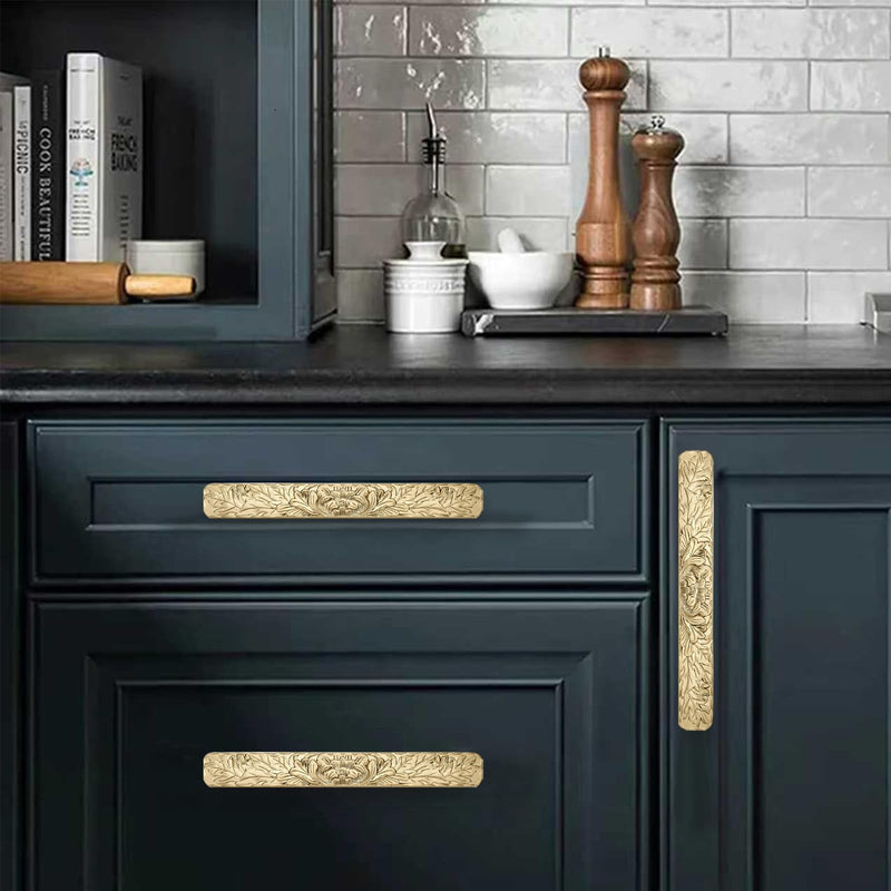 6 Pack 3 inch Champagne Bronze zinc Alloy Hardware European-Style Cabinet Drawer Handle is Suitable for Sideboard, Jewelry Box, Kitchen and Bathroom Furniture Cabinet Pulls 6-Pack
