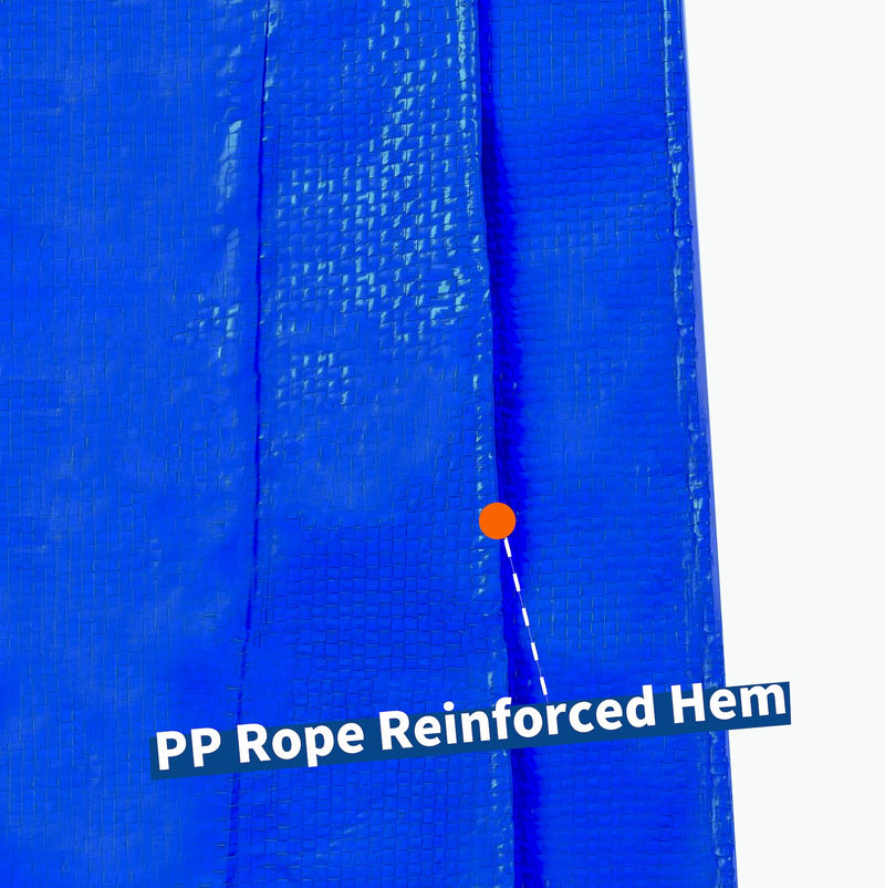5 in a Pack, Maximize Value, Minimize Cost, Multipack Advantage with Budget-Friendly Poly Tarps, 2.5 Mil Cheap Large Light Tarp, Multipurpose Waterproof Protective Cover, 6x8 Feet, Blue 6' x 8'