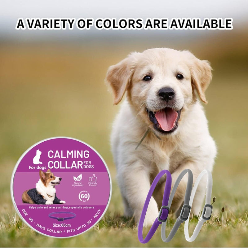 Calming Collar for Dogs, Pheromone Calming Collars for Dog Anxiety Relief, 25" Adjustable Calming Collars, Travel, Separation Anti Anxiety Dog Calming Collars, Stress Relief Collar for Dogs (3Packs) dog collar 3pcs - PawsPlanet Australia