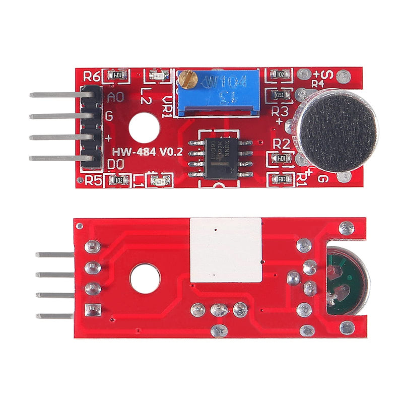 8pcs Microphone Sound Sensor KY-037 High Sensitivity Sound Voice Detection Module with Digital and Analog Output Sensors DIY Kit