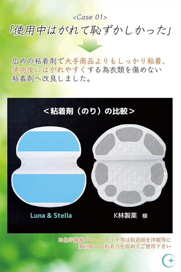Luna & Stella Sweat Pad (Sweat Pad), 100 Pieces, White, High Sweat Absorption, Strong Adhesive, Unisex, Unscented, Value Use, Anti-Fade, Anti-Bacterial, Deodorizing Sheet - NewNest Australia