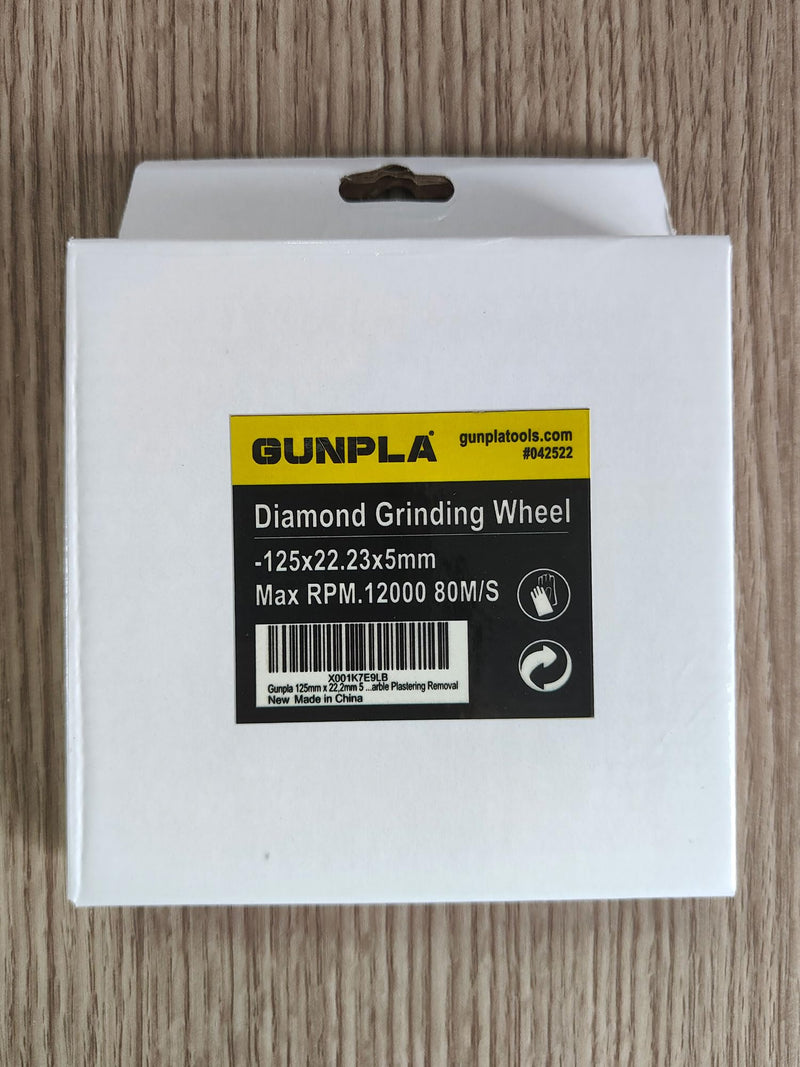 Diamond Grinding Cup Wheel 5 inch for Angle Grinder, Polishing and Cleaning Concrete, Granite, Stone, Marble, Cement, Masonry, Rock 5-Inch