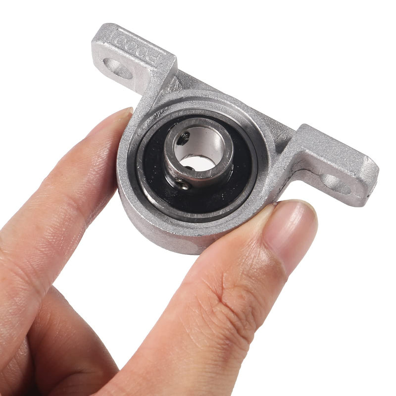 6PCS KP000 (KP10) 10mm Pillow Block Bearings Mounted Flange Self Aligning 10mm Bore Zinc Aluminum Alloy Support for Diameter 0.39"/10mm Linear Shaft Rod