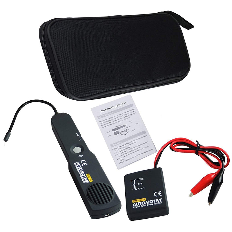 Automotive Circuit Tester, Car Repair Cable Circuit Wire Tracker Tracers Analyzer Short Open Finder Tester Checker Device Detector Probe DC 6-42V Car Diagnostic Tool