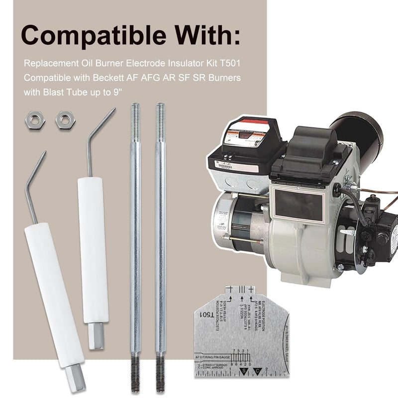 5780 Electrode Insulator Assembly for Beckett AF, AFG, AR, SF and SR Burners with Blast Tube up to 9"