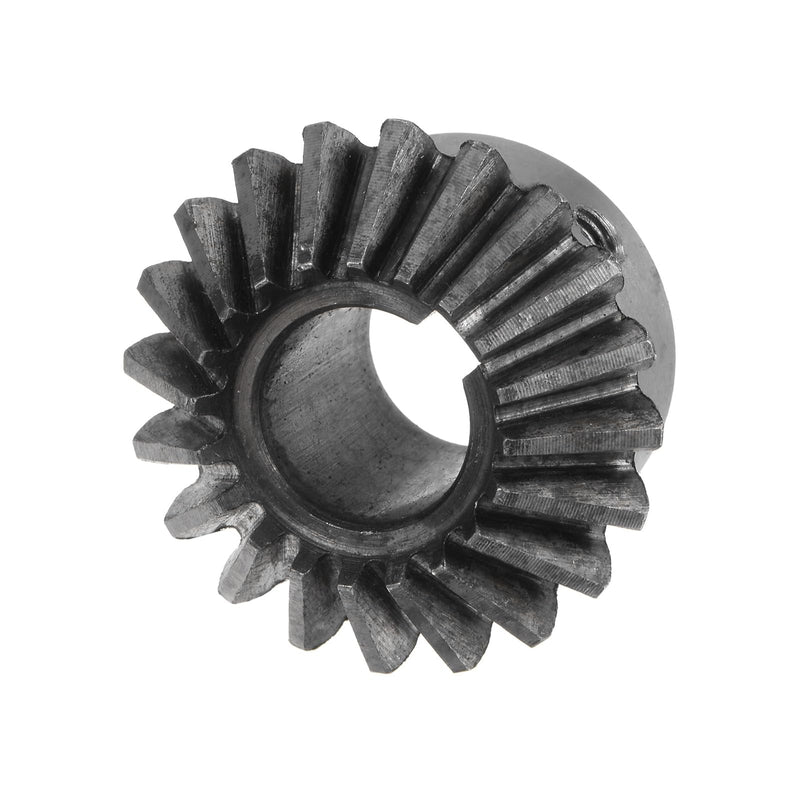 HARFINGTON 2pcs Bevel Gear 2M 20 Teeth 16mm Shaft Hole 1:1 Tapered Bevel Pinion Gear 45# Steel 2 Module 90 Degree Steering Gear, for Hardware Mechanical Rotation, with 5mm Keyway