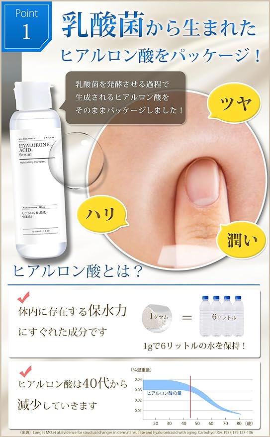 Mitsuki Hyaluronic Acid Stock Solution, 4.2 fl oz (120 ml), 100% Virgin Solution, Made in Japan, Additive-Free, Can Be Used in Mixing with Lotion, Beauty Essence Tsumugi Lab - NewNest Australia