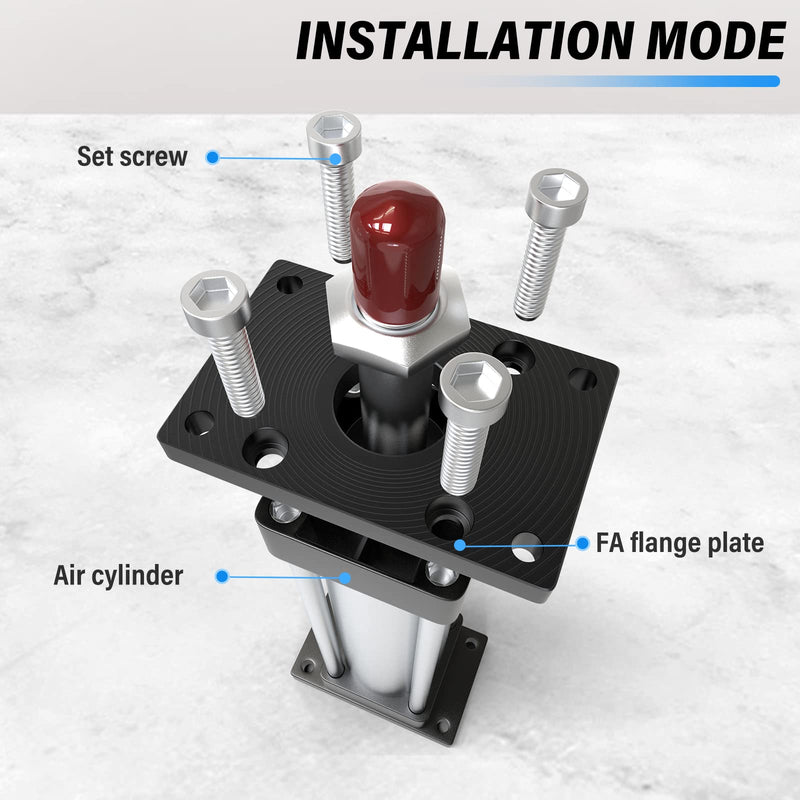 TAILONZ PNEUMATIC Bore 63mm SC Air Cylinder Base Connection fittingsStandard Type Pneumatic Parts air Cylinder Flange mounting Plate FA-63