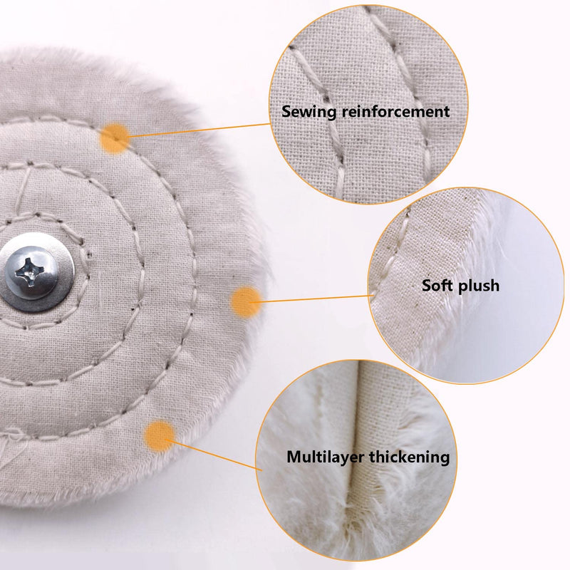 11 pcs Buffing Wheel for Drill, Buffing Pad Polishing Wheel Kits, Wheel Shaped Polishing Tool for Metal Aluminum, Stainless Steel, Chrome, Jewelry, Wood, Plastic, Ceramic, Glass, etc 11