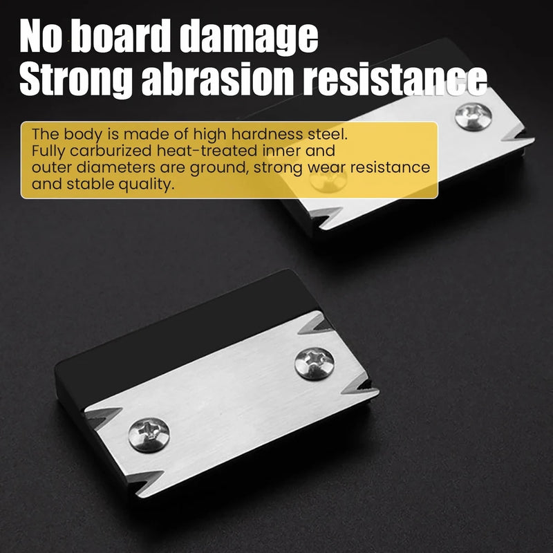 Mini Edge Banding Trimmer Tool for Woodworking Deburring - Veneer Edge Bander for Burrs- Portable Hand Planer Cutter With Reversible Blade for PVC ABS Melamine Wood Veneer Corners 1 Trimmer