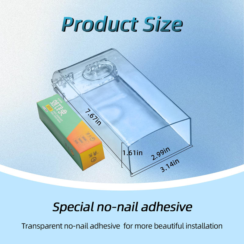 Plastic Flip Lock outdoor weatherproof keypad cover,Door Access Control Rain Cover，Doorbell protector(Transparent)