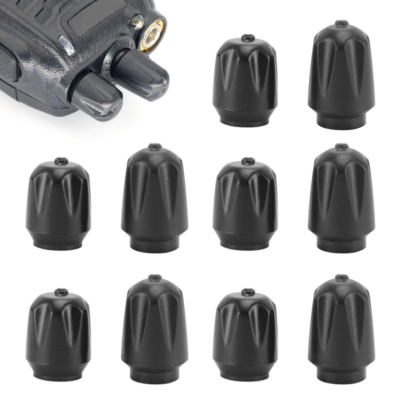 2 Way Radio Channel Knob Cap Replacement, Volume Control Knob for BF 888S, Repair Parts for BF 888S 2 Way Radios, 5 Pair, Easy Install Plastic Material