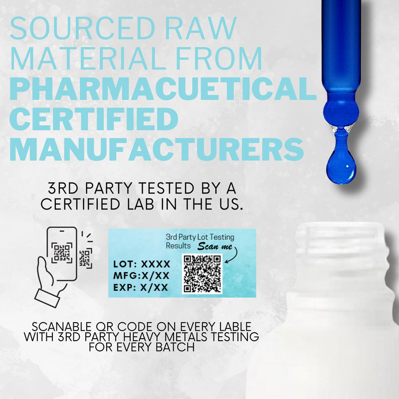 Methylene Blue, 2% Ultra Concentration Pharmaceutical Grade for Humans Nootropic Supplement - Heavy Metals Tested 2% Solution