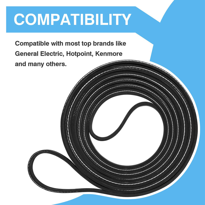 WE12M29 WE03X29897 Dryer Belt Drive Compatible with GE(General Electric)/Hotpoint, Replace for WE12M22, 137292700, WE120122, AP4565702, PS16542496, PS3408299, 134163500, GTD33eask0ww, GTD42easj2ww