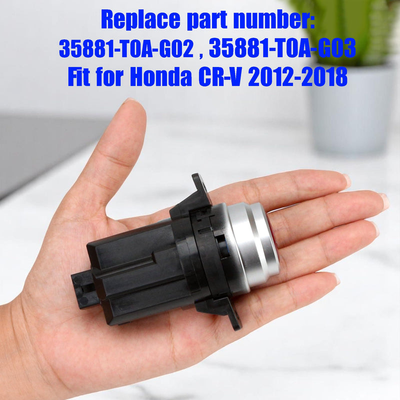 35881-T0A-G02 35881-T0A-G03 Engine Push Button Ignition Key Start Stop Switch Replacement Fit for Honda CRV 2012 2013 2014 2015 2016 2017 2018 Replace 35881T0AG02 35881T0AG03